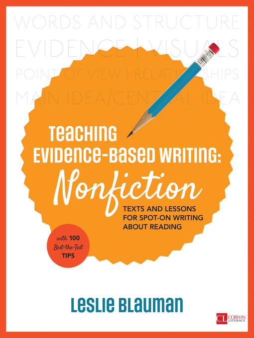Title details for Teaching Evidence-Based Writing by Leslie Blauman - Available